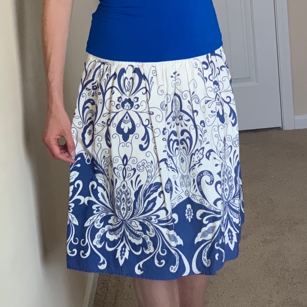 Blue & White Skirt